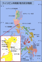 フィリピン共和国地方区分地図